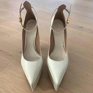Valentino Garavani Tango Ankle Strap Heel in Ivory Size 36.5